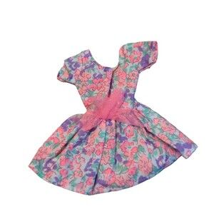 Barbie Fashion Greeting Card Happy Birthday #6 Outfit Dress Floral Vintage